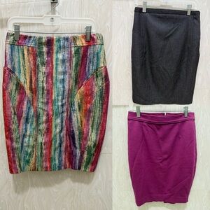 Set of 3 Pencil Skirts Size 00, 0, 2 Miha Express Uniqlo